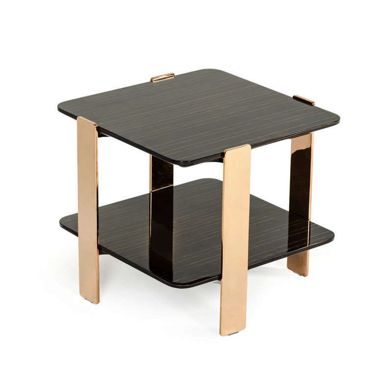 Glass Top End Table