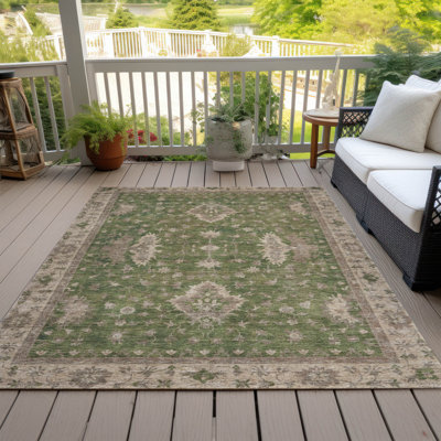 Tapis intérieur / extérieur Xhevrie lavable à la machine