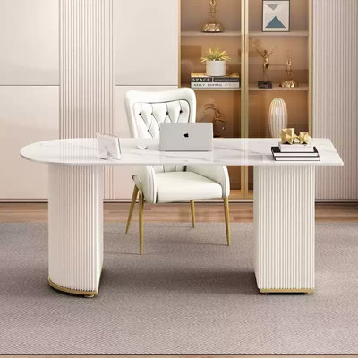 Light Luxury Sintered Stone Desktop Desk