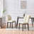 Raffertie 19.6" H PU Leather Upholstered Modern Dining Chairs With Black Metal Frame and Checker-Shaped Backerst-679365328-690409910