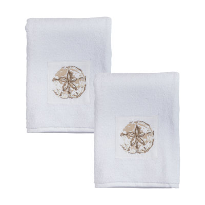 Ensemble de 2 serviettes pour salle de bain en tissu éponge Cayser