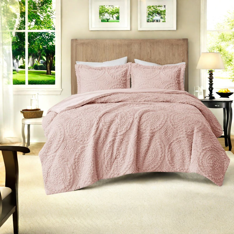 Ensembles de literie ultra moelleux, grand médaillon en polyester pour la maison