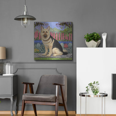  'Alsation' by Gale Pitt Metal Wall Art, 24" x 24"