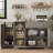 Angelyne Manufactured Wood Server with 2 Cabinets-1364473445