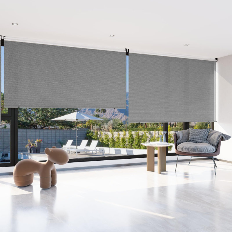 Pare-soleil d'extérieur avec protection UV, H 10 pi x l 8 pi, Gris