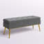 Banc de rangement rembourré en velours Kajana-1706549179