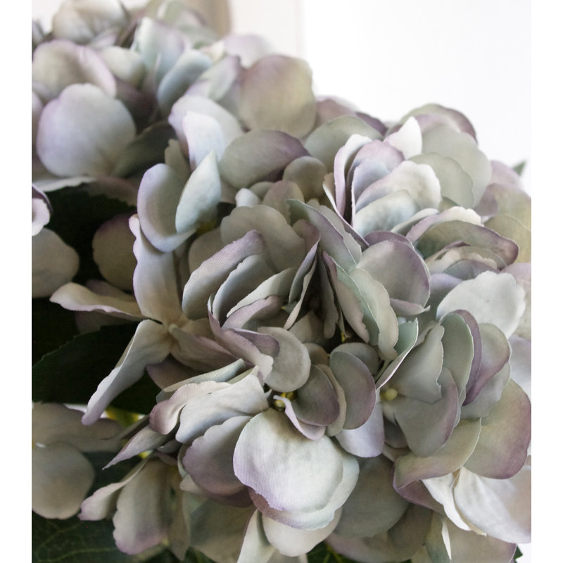 Silk Hydrangea Arrangement, Dried Blue