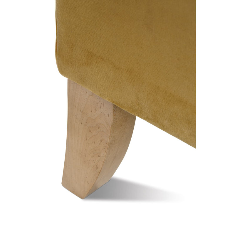 Madeline Sofa, Washed Oak, Brass, 34"H x 90"W x 40"D