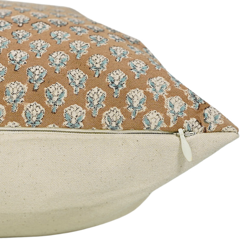 Housse de coussin en coton Floral, H 26 po x l 26 po