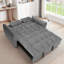 Canapé-lit 3 en 1 pliable avec dossier réglable, sac de rangement et oreiller: un ajout polyvalent et confortable à votre maison-1419536516