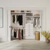 John Louis Home Solid Wood Reach-In Closet System with 6-Drawers White