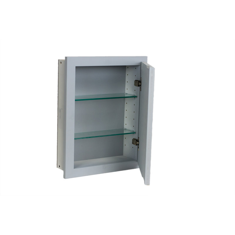 Solid Wood Bathroom Cabinet, Primed Gray