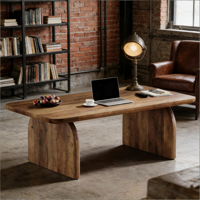 Modern Coffee Table,Classic Center Table,Office Table, Brun
