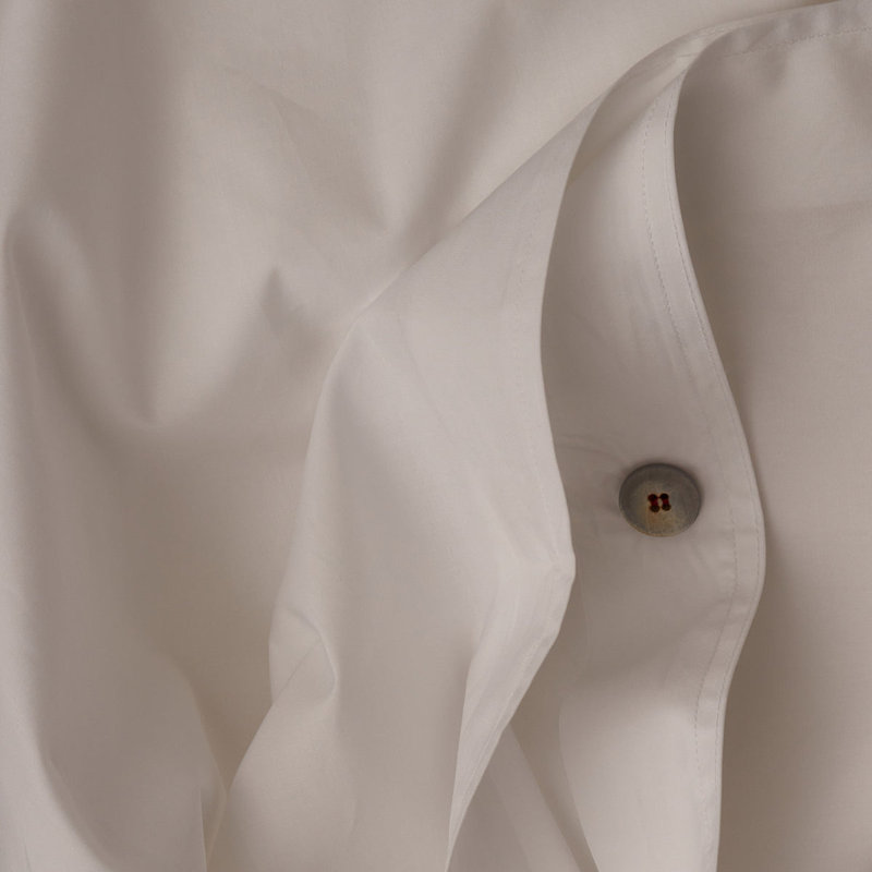 Classic Cotton Percale Duvet Cover, Queen Duvet Cover, White