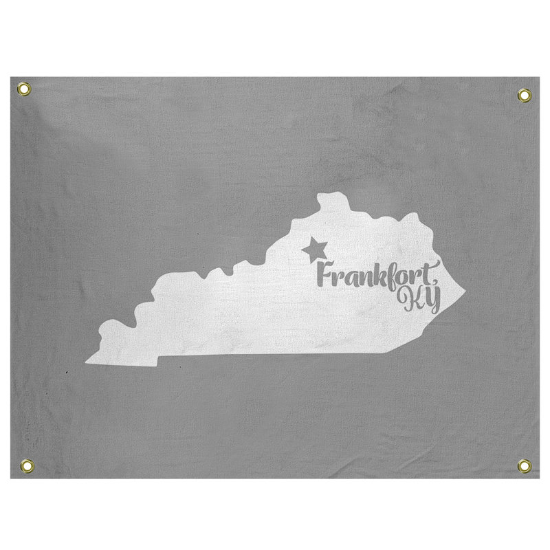 Tapisserie murale frankfort kentucky, H 50 po x l 59 po, Gris