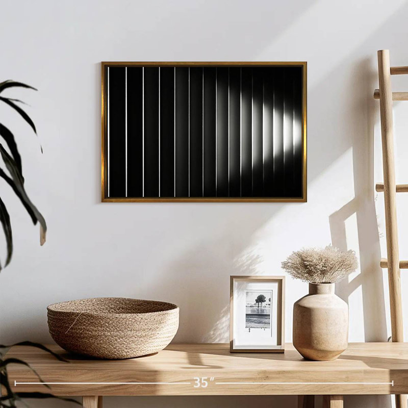 Bublitz Blinds, Floating Frame Gold, 19" X 13"