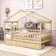 Lit maison en bois à deux tiroirs Heulwen-799338905-799338886