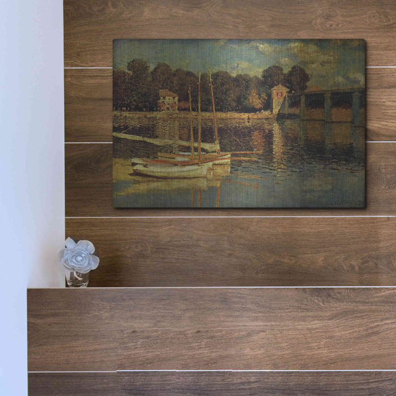 «Le pont d'Argenteuil» par Claude Monet, H 12 po x l 16 po