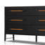 Commode 6 tiroirs Rosedale - Chêne ébène