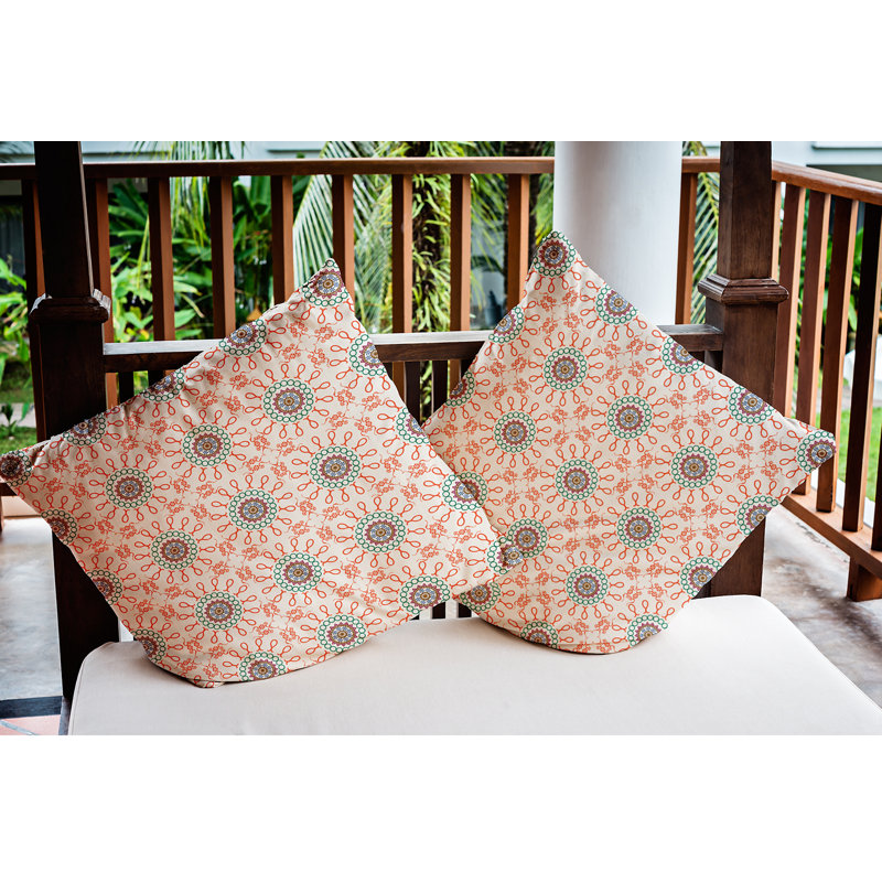 Housse et insert de coussin décoratif intérieur / extérieur en polyester HH Revival, 20 po x 20 po
