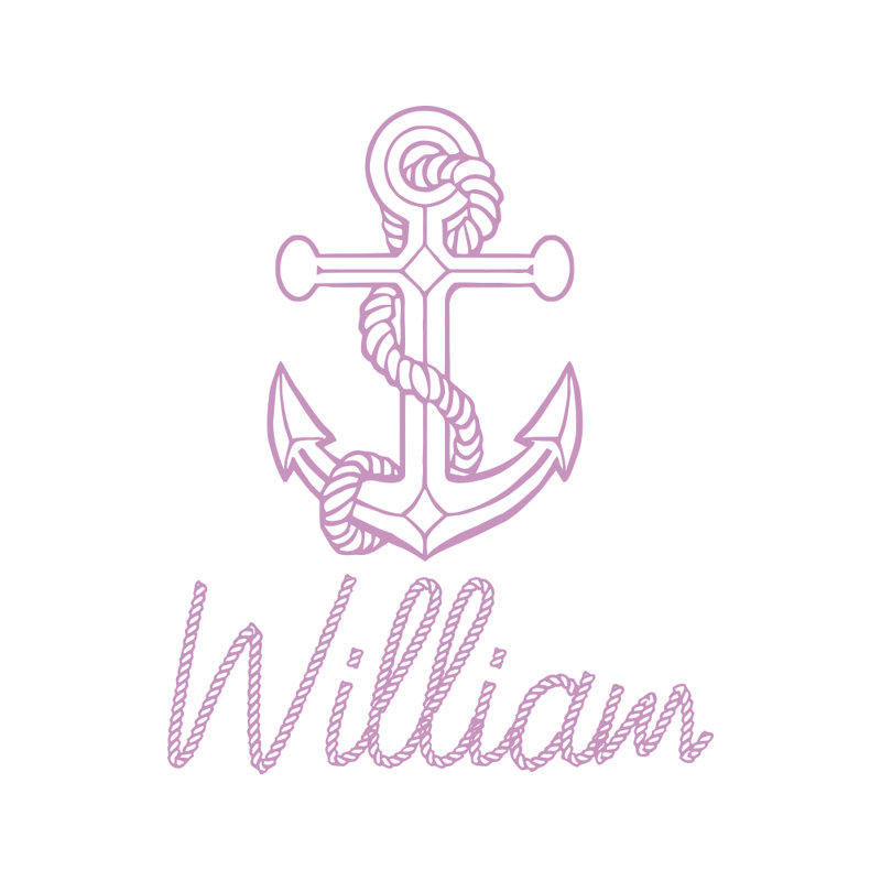 Décalcomanie murale chambre d’enfant anchor autocollant, Lilas