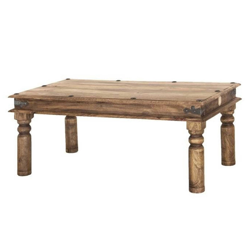 Leeds Solid Wood Four Leg Coffee Table, 46 cm H x 60 cm W x 110cm D