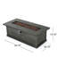 Foyer au propane gris en bois de 56 po, 50 000, béton - Up Your Outdoor Nights Pit