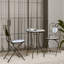 Annalea Round Iron Outdoor Bistro Table - 50 cm W 50 cm D-497976596-497976597