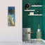 «Lone Palm Left Egret II» par James Mazzotta, art mural sur toile-1161983820