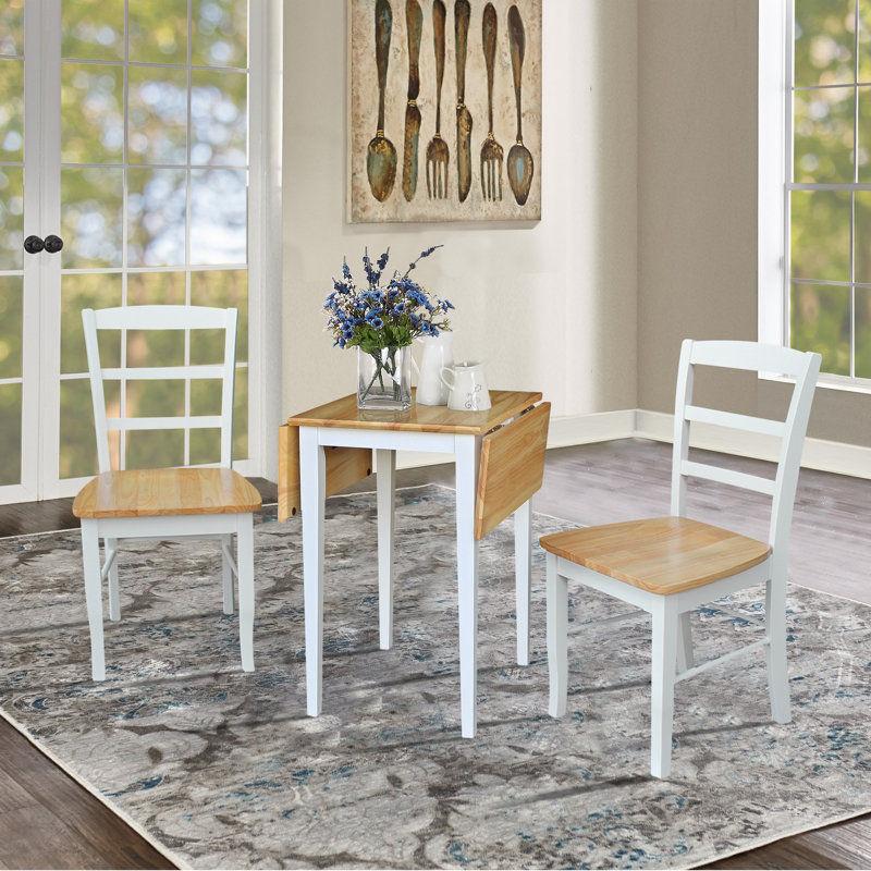Ensemble de salle à manger extensible 3 pièces en bois massif Cleavenger