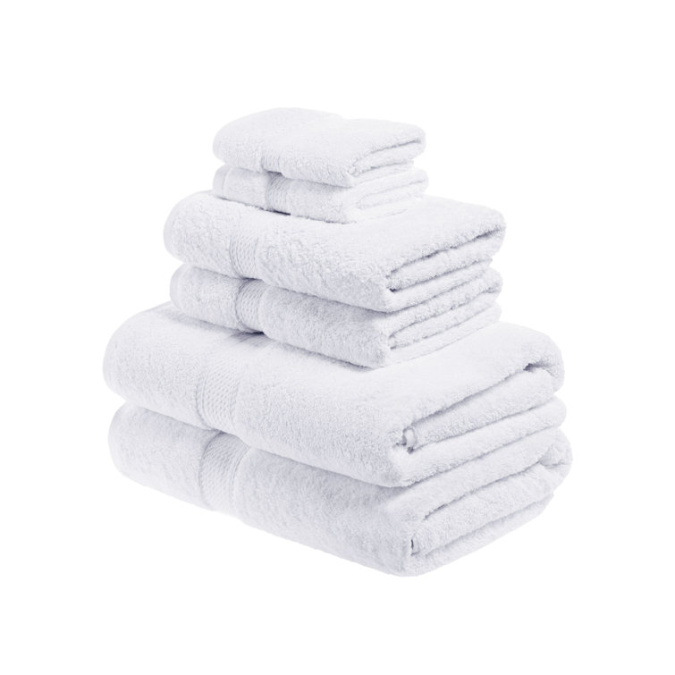 Callicoon 900 GSM 6 Piece 100% Egyptian Cotton Towel Set Winston Porter Color: White