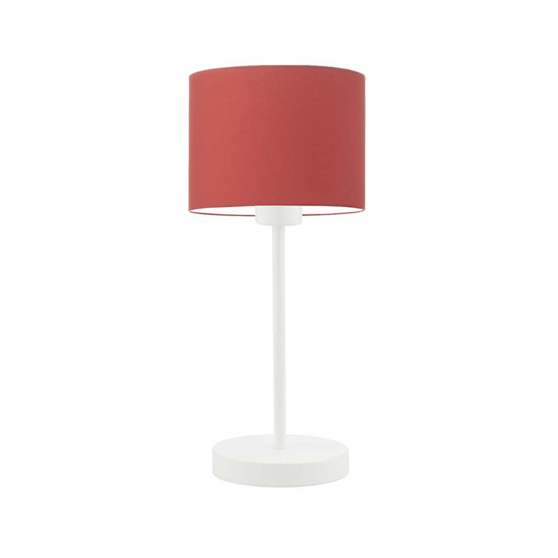 Arseny Metal Table Lamp, White, Red