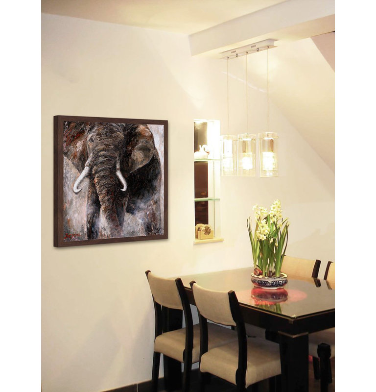 Bergerac - Single Picture Frame Painting, 41cm H x 41cm W x 3.81cm D