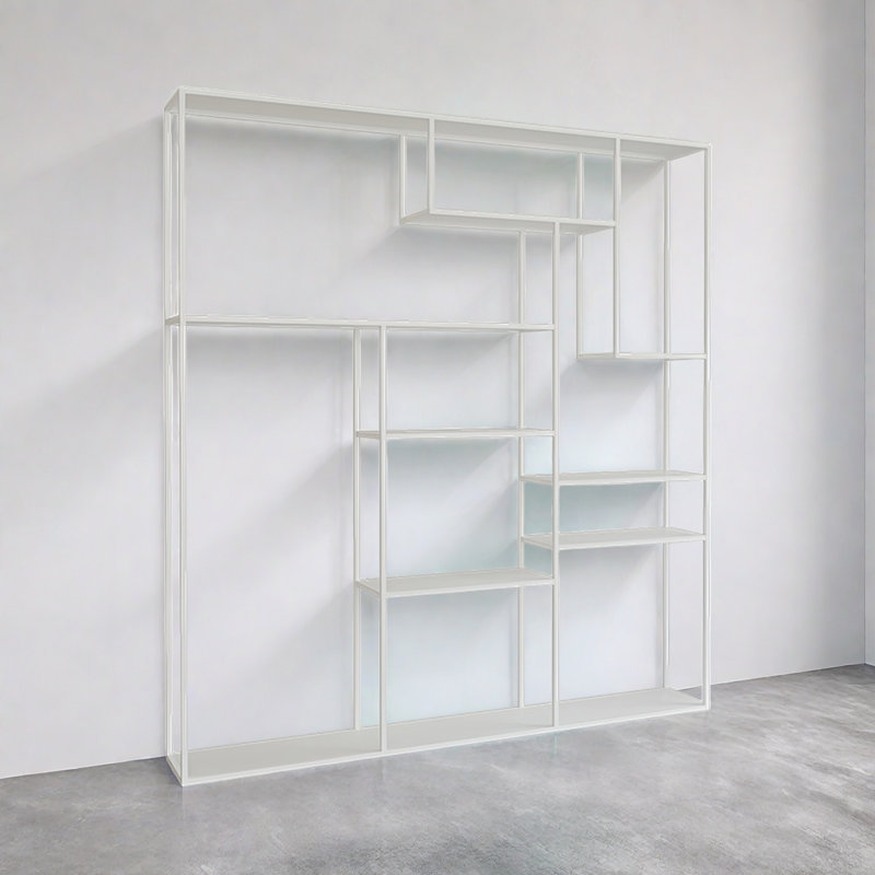 Fulghum, (8 tablettes) H 70,8 po x l 59 po x P 9,8 po, Blanc