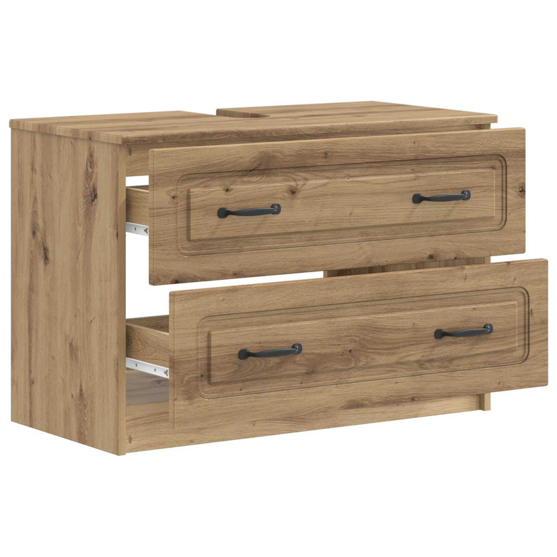 Bathroom Storage, Artisan Oak