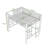 Metal Loft Bed with Ladder and Guardrails-134919547
