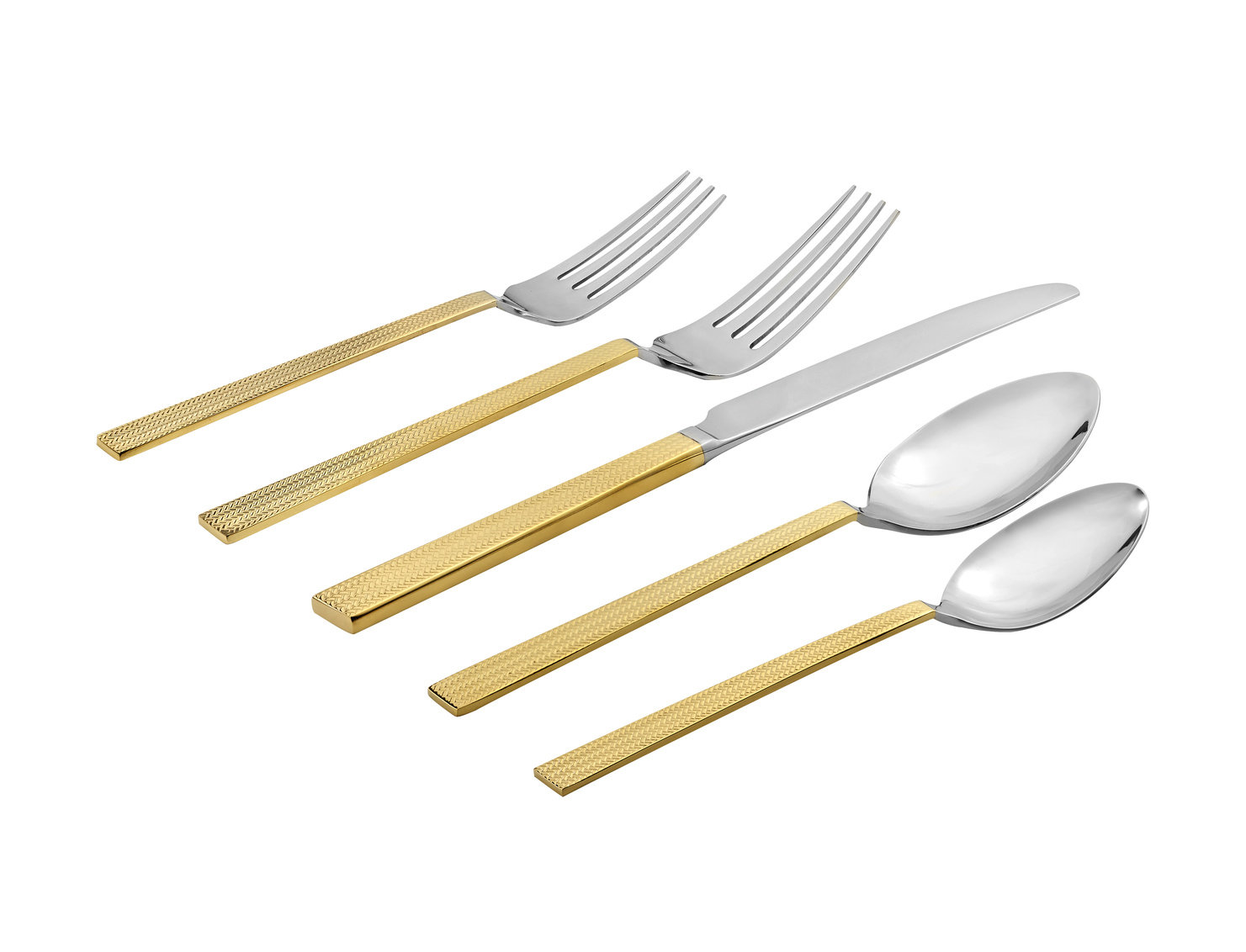Flatware Set - Service for 4, Gold