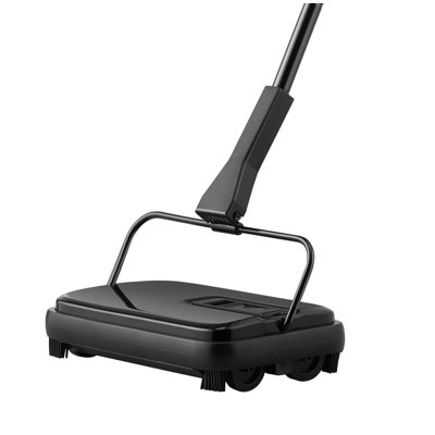 Balayeuse à tapis manuelle non électrique avec poubelle 300 ml pour bois franc, stratifié et poils d'animaux