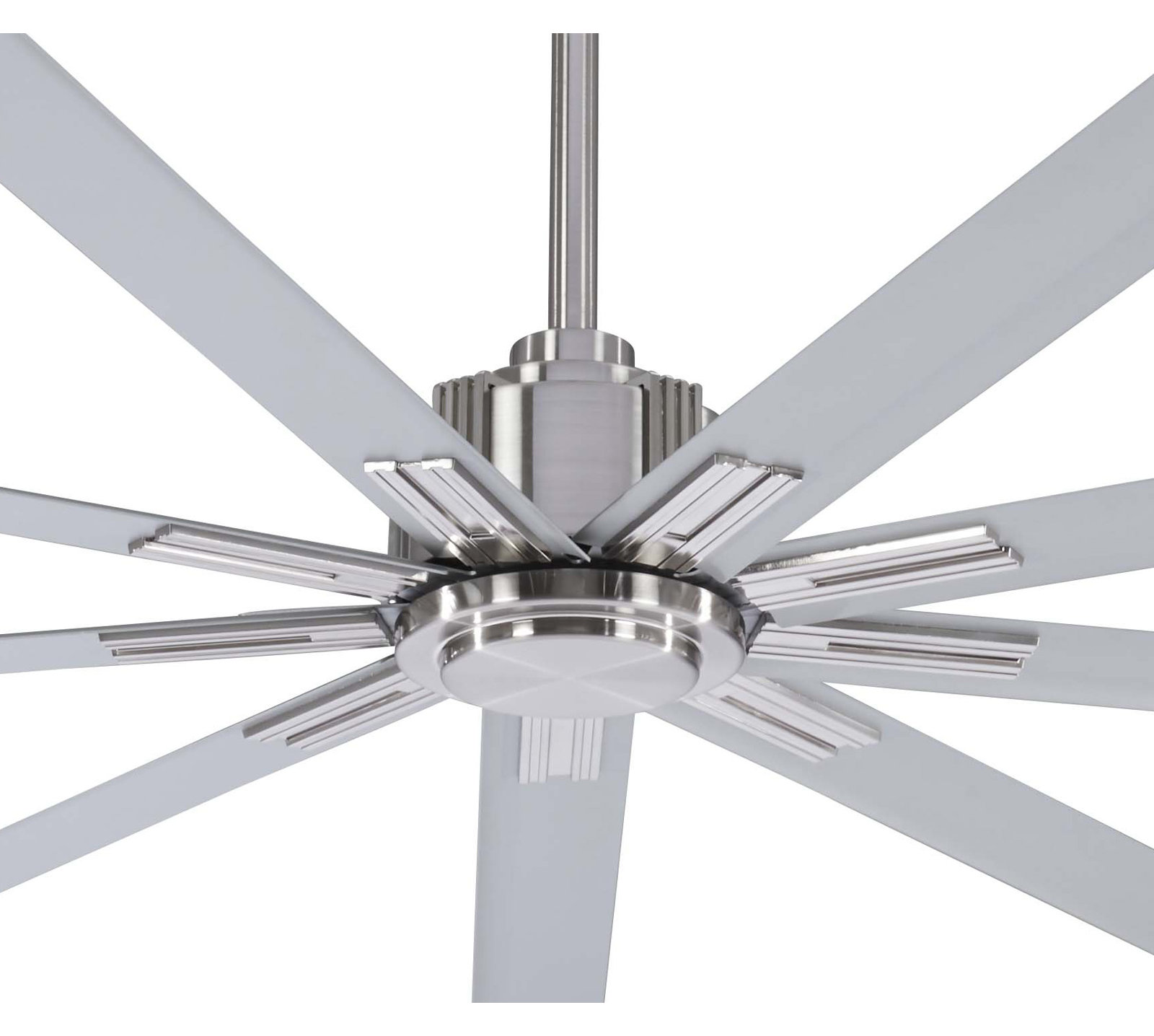 Xtreme 72" Ceiling Fan, Brushed Nickel with Silver Blades