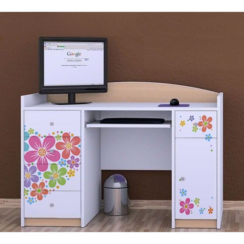 Mariel 125cm Computer Desk, Beige
