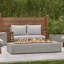 La Valle 72" Rectangle Propane Fire Table-357266733