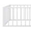 Floor Bed Frame With Fence And Door