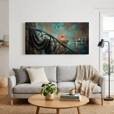 Ensemble de 1 tableau sur toile « Nuit romantique »