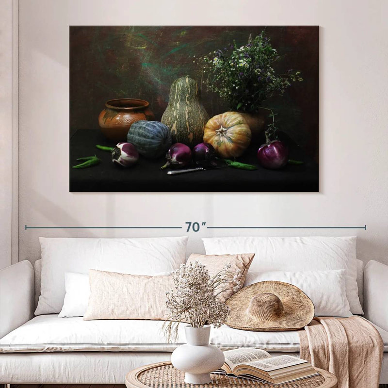 Yarlin Garden Vegetables, 34" H x 51" W