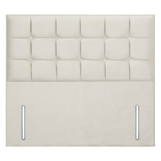 Upholstered Headboard, Cream, Single (3'), Velvet