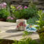 Pot à fleurs en ciment avec accents de champignons - Pot décoratif et durable pour plantes d'intérieur ou d'extérieur.-1725070431