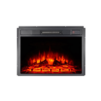 Brayden Studio Black Electric Fireplace Insert with 5000 BTU