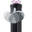 Outdoor Solar shower Black PVC and Aluminium Shower Cylindrical Heated