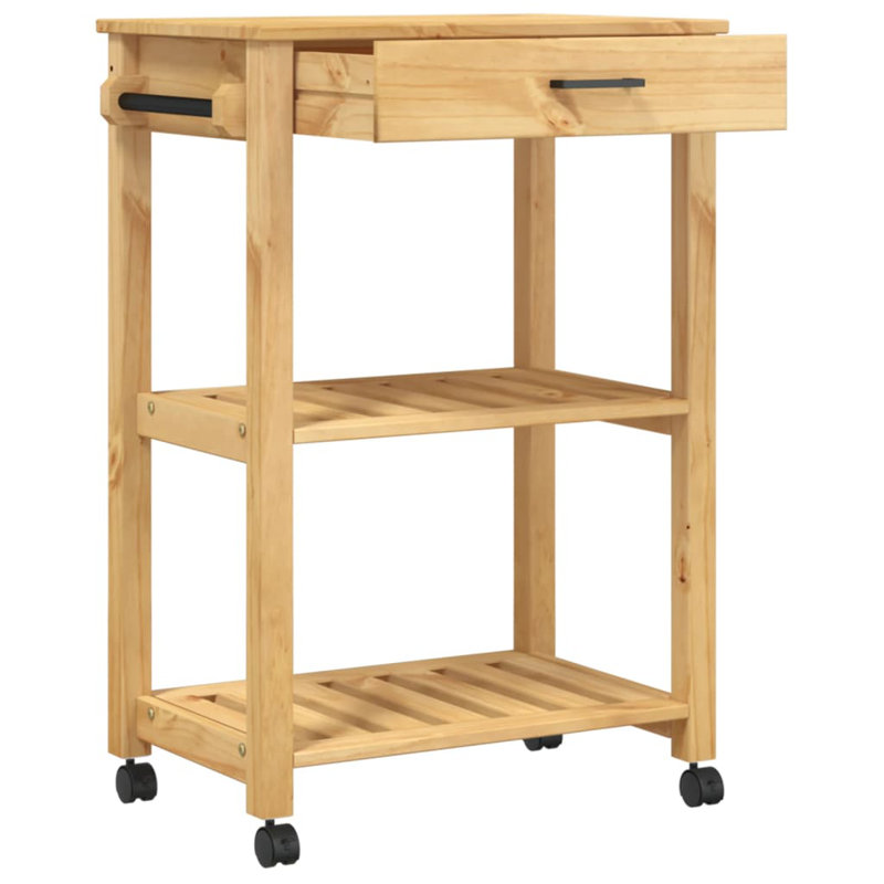 Kitchen Serving Cart, Honey
