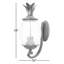 Lanterne murale d'extérieur à 2 ampoules H 18 po Arlesey-23586383